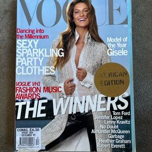 Vogue US December 1999 Magazine – Vintage 90s